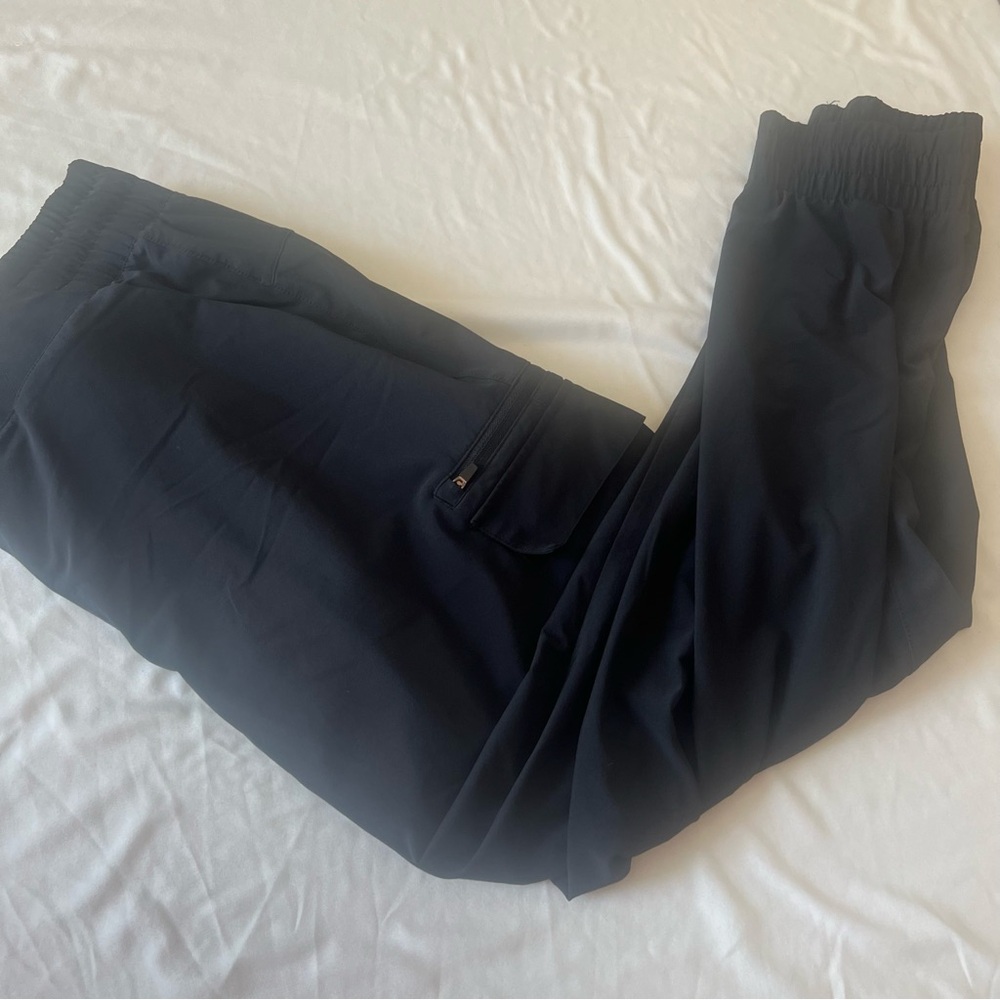 All in Motion Black Jogger Pants XL Athletic Activewear Zip Pocket Stretch